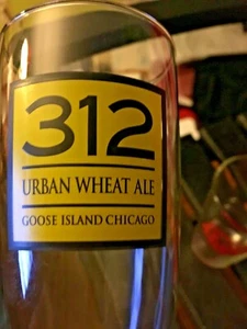 Cool 312 URBAN WHEAT ALE GOOSE ISLAND CHICAGO IL PILS Bier GLAS 16 OZ. SCHÖN! - Bild 1 von 2