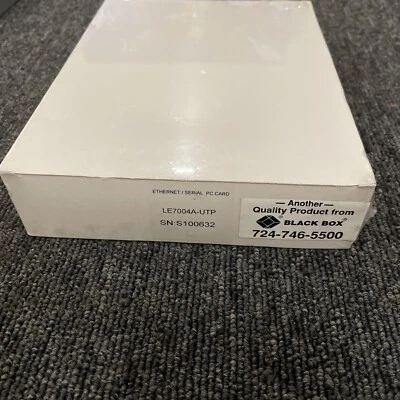 Black Box LE7004a-UTP ETHERNET / Serial PC Card - Image 1 of 2