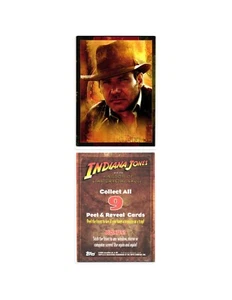 Retail Indiana Jones KOTCS Peel & Reveal Red/Green Border Card "C" 2008 Topps NM - Picture 1 of 4