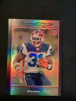 2007 Bowman Chrome Refractor #BC99 Dwayne Wright Rookie.                JT30 - Image 1 of 2