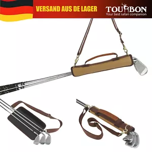 TOURBON Driving Range Golftasche Canvas Sunday Golftasche Golfschlägerhalter - Bild 1 von 18