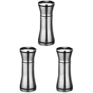 Jar Glass Seasoning Bottle Pepper Grinder Set Pepper Mill Salt Shaker - Picture 1 of 12