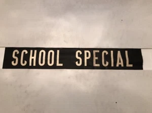 Autobús de lino vintage Leeds años 60 34"" - especial escolar - Imagen 1 de 3