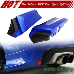 2021 Fits SUBARU WRX 4th STI Sedan Rear Bumper Spats Canard Splitter OE Painted - Bild 1 von 5