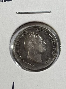 1836 Great Britain 4 Pence Silver Coin Damaged - Picture 1 of 4