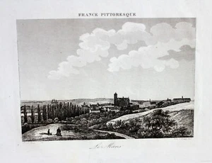 Le Mans Sarthe Radierung 1834 nach einem Gemälde von Jolivard - Bild 1 von 1