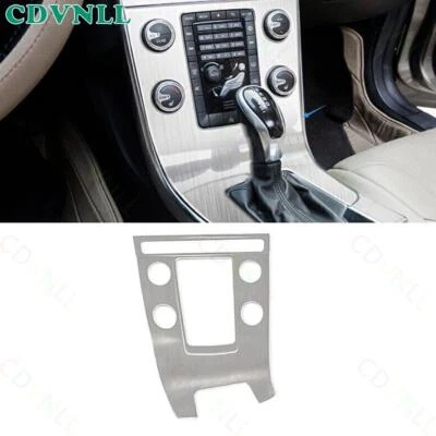 For Volvo XC60 S60 V60 2010-17 Silver Steels Central Console Gear Shift Panel - Image 1 of 4