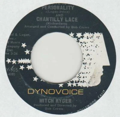 MITCH RYDER 45 PERSONALITY AND CHANTILLY LACE B/W I MAKE A FOOL OF MYSELF VG+ - Image 1 of 2