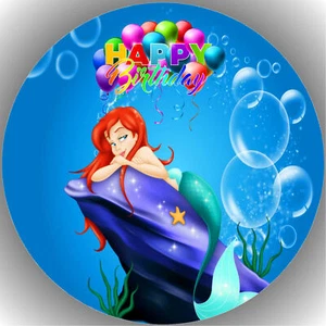 Tortenaufleger Tortenbild Fondant - Oblate Arielle die Meerjungfrau  P33 - Bild 1 von 1