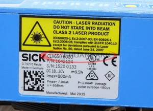 ONE USED SICK CLV650-6000 Barcode scanner CLV6506000 CLV650 6000 - Bild 1 von 1