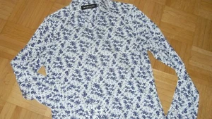 Sommer Shirt Freizeithemd Marciano LosAngeles GUESS Man SlimFit S 38 Flower blau - Bild 1 von 4