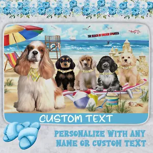 Cocker Spaniel Dog Bath Mat Anti-Slip Pet Personalized Bathroom Rug Mat Gift NWT - Picture 1 of 49