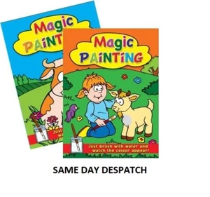2 x Childrens Magic Painting Books A4 Paint with Water (Pack of 2 designs) - Picture 1 of 3