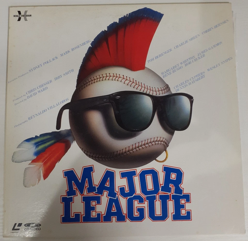 Major League Movie LaserDisc 1989 SF047-5386 Charlie Sheen Comedy from Japan #74 — 第 1/4 张图片