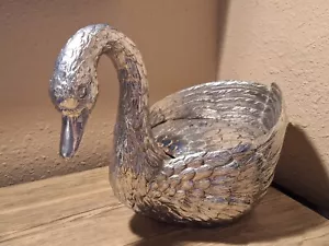 Vintage Mauro Manetti Silver Plated Duck Italian Ice Bucket - Missing Feather - Picture 1 of 9