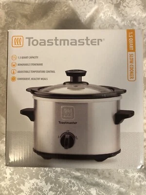 Olla de cocción lenta Toastmaster de acero inoxidable de 1,5 cuartos de galón nueva en caja Foto 1 de 4