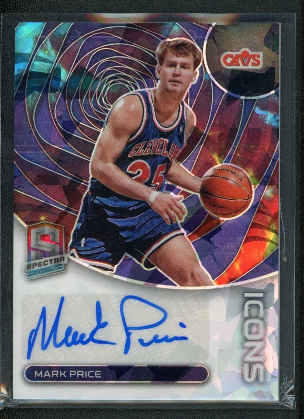 2022-23 MARK PRICE 15/49 AUTO PANINI SPECTRA ICONS ICE CRACKED AUTOGRAPHS