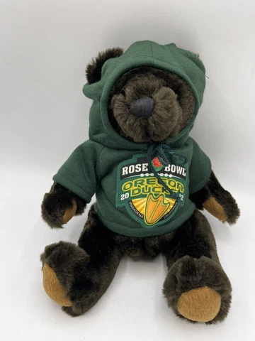Oregon Duck merch ROSE BOWL 2012 teddy bear Green Hoodie Patch College Football Cover