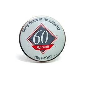 Marriott 60 Jahre Jubiläum Anstecknadel 1927-1987 60 Jahre Gastfreundschaft - Bild 1 von 3