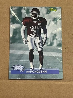 1995 CLASSIC IMAGES - AARON GLENN TEXAS A&M / JETS #48 - Image 1 of 2