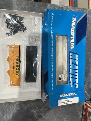 Mantua Heavies 829-018 HO 2 bay hopper w Load Peabody Short Line 6631 kit NIB - Image 1 of 2