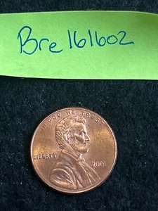 2001 American Lincoln Memorial Penny , No Mint Mark. Rare American cent - Picture 1 of 7