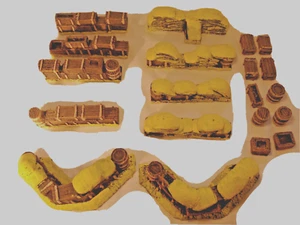 sandbags Resin 1.32 T7 Rourke drift Zulu War scenery Dioramas 11x sets - Picture 1 of 16