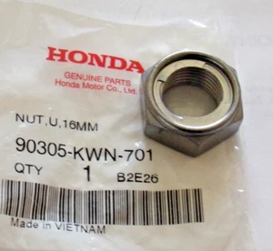 TUERCA DE EJE DE RUEDA TRASERA HONDA 90305-KWN-701, PCX125, PCX150, NSS300, WW150, ADV150 - Imagen 1 de 3