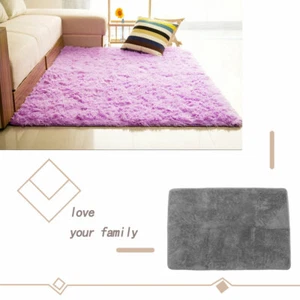 Large Fluffy Anti-Skid Rugs Shaggy Area Rug Dining Room Soft Bedroom Floor Mat - Picture 1 of 16