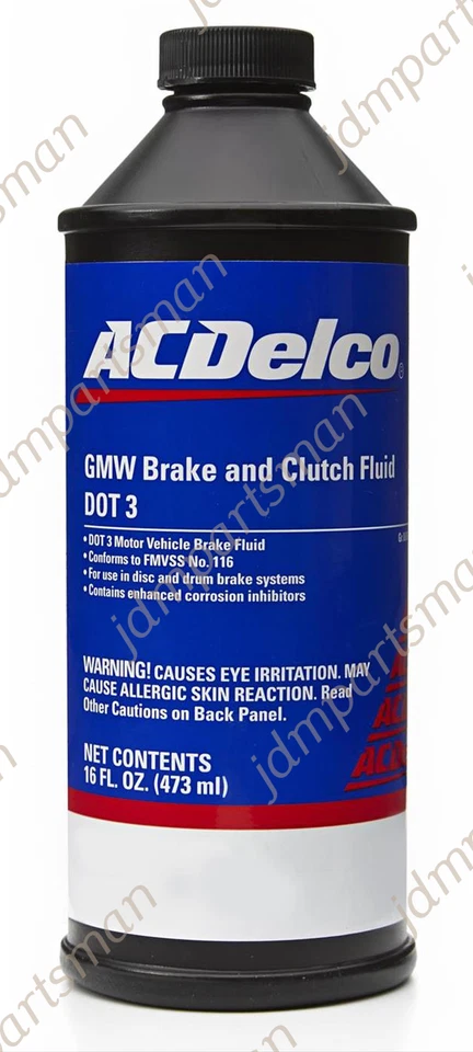 Líquido de frenos y embrague ACDelco Dot 3 10-4110 (16 oz. Botella) para Chevy GMC Cadillac Foto 1 de 1