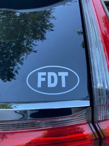 FDT Donald Trump Democrat Political Sticker Decal Window Bumper - Picture 1 of 2