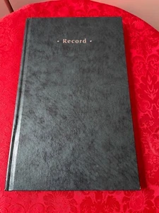 Notebook Large Green Hardcover Record Numbered Pages NEW Journal 7"x12"x0.5" - Picture 1 of 10