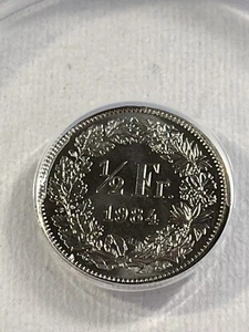 1984 Switzerland 1/2 Franc Graded MS 66 by ANACS - Picture 1 of 4