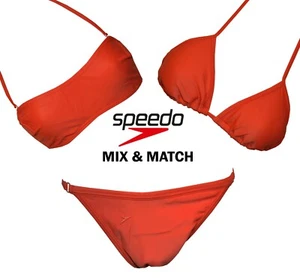 Set di slip bikini donna arancione top basso set mix & match palestra nuoto. - Foto 1 di 10
