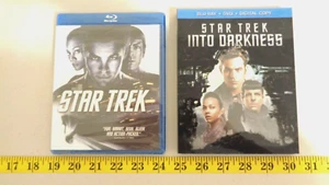 Star Trek 2009 Movie & Into Darkness 2013 DVDs Lot Used Excellent - Imagen 1 de 3