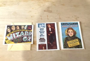 Blank Greeting Cards Wizard Of Oz James Dean Garbo Big Cats Lion Tiger Lynx   - Picture 1 of 11