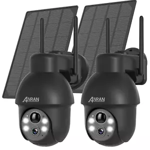 ANRAN Solar Battery Wifi Outdoor Pan/Tilt Home Security Cameras System Wireless - Picture 1 of 15