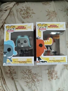 Rocky (Vaulted,)& Bullwinkle . Animation. Funko Pop Vinyl - Picture 1 of 6