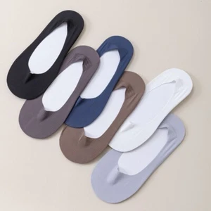 6 Pairs Men No Show Anti Slip Socks Summer Ultra Thin Invisible Breathable Socks - Picture 1 of 19