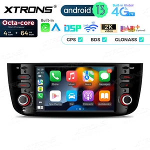 Car Play Android 13 Car GPS Stereo Radio 8-Core for Fiat Punto/Linea 2012-2016 - Picture 1 of 20