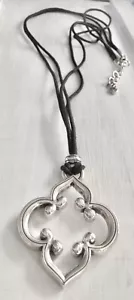 Collana in corda nera Brighton Jewelry Toledo - Foto 1 di 8