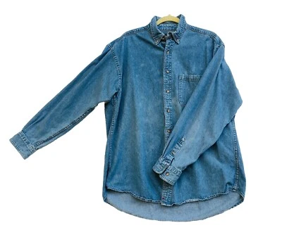 Vintage Swingster Denim jean Button down￼ shirt￼ Mens Extra ￼Large - Image 1 of 4