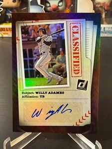 2020 Panini Donruss Classified Firme Willy Adames #CLS-WA Auto - Foto 1 di 2