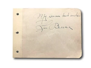 Album firmato a mano Lou Breese taglio pagina JSA COA autografo orchestra musica - Foto 1 di 3