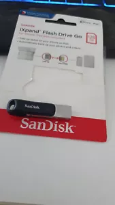 SanDisk 128GB iXpand Flash Drive Go with Lightning and USB 3.0 connectors, for i - Foto 1 di 1