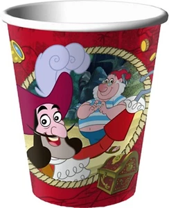 Jake and the Never Land Pirates Birthday 9oz Paper Cups Set of 16 FREE Ship NEW - Picture 1 of 3