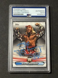 SHAWN MICHAELS 2019 TOPPS WWE LEGENDS OF RAW SIGNED AUTOGRAPHED CARD PSA/DNA - Picture 1 of 2