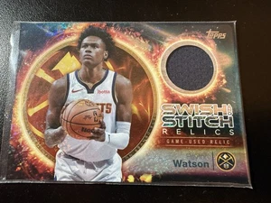 Peyton Watson #SST-PW - Swish Stitch Relics - 2025-26 Topps - Denver Nuggets - Picture 1 of 2
