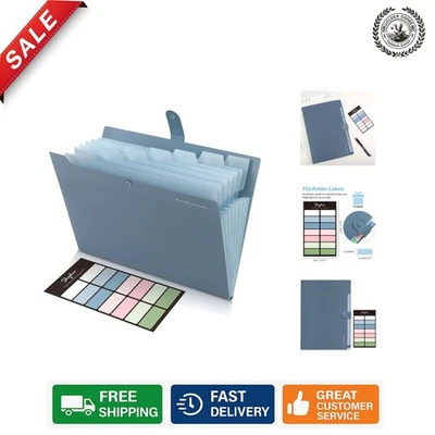Sleek 8-Pocket Portable Document Organizer – Ideal for Home, School, and Office - Image 1 of 4