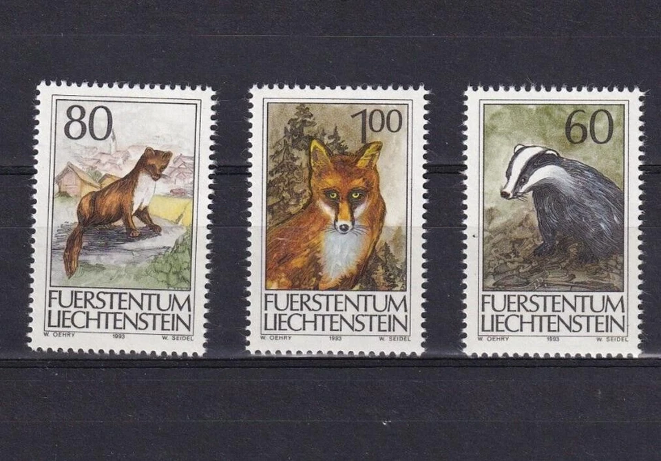 SA14e Liechtenstein 1993 Hunting mint stamps - Image 1 of 1